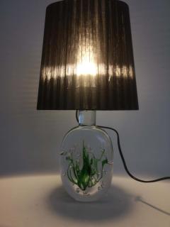 Vicke Lindstrand Midcentury Table Lamp Seaweed Kosta Vicke Lindstrand 1950s Sweden - 2353080