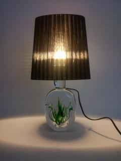 Vicke Lindstrand Midcentury Table Lamp Seaweed Kosta Vicke Lindstrand 1950s Sweden - 2353090