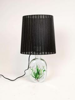 Vicke Lindstrand Midcentury Table Lamp Seaweed Kosta Vicke Lindstrand 1950s Sweden - 2353091