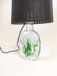 Vicke Lindstrand Midcentury Table Lamp Seaweed Kosta Vicke Lindstrand 1950s Sweden - 2353096