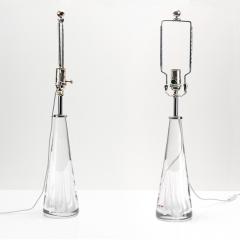 Vicke Lindstrand VICKE LINDSTRAND FOR KOSTA SOLID CRYSTAL LAMPS PAIR - 907947