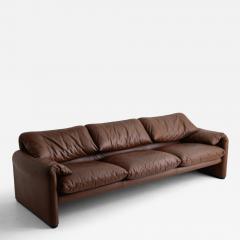 Vico Magistretti Maralunga Sofa in Leather by Vico Magistretti for Cassina - 4447095