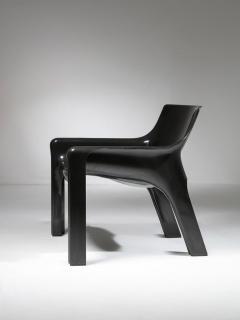 Vico Magistretti Pair of Vicario Chairs and Arcadia Table by Vico Magistretti for Artemide - 4726003