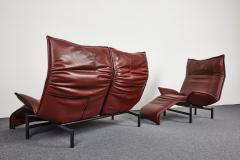 Vico Magistretti Veranda Leather sofa set of 2 for Cassina by Vico Magistretti 1980s - 2159161