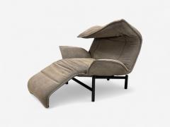 Vico Magistretti Vico Magistretti Italian Modern Fabric Metal Veranda Lounge Chair 1980s - 4304915