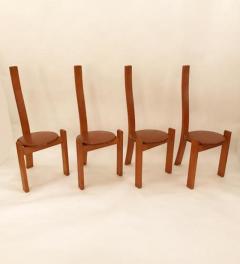 Vico Magistretti Vico Magistretti Modernist Table and Chair Set model Golem Italy 1970s - 380782