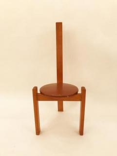 Vico Magistretti Vico Magistretti Modernist Table and Chair Set model Golem Italy 1970s - 380786