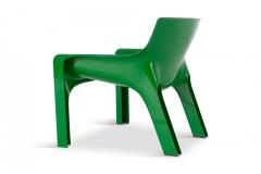 Vico Magistretti Vico Magistretti Vicario Green Lounge Chairs 1970s - 866348