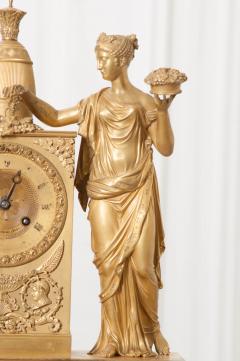 Victor Cacheaux Napoleonic Empire Gilt Bronze Mantel Clock - 1062380