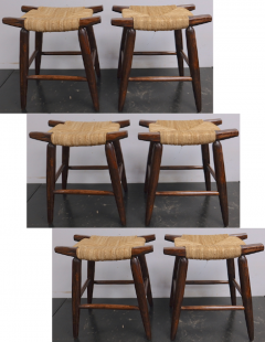 Victor Courtray Victor Courtray set of 6 brutalists stools - 1651331