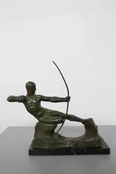 Victor Demanet Victor Demanet Sculpture the Archer in Bronze Signed 1925 - 3663736