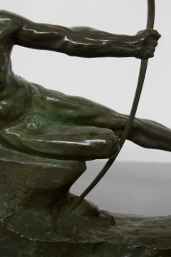 Victor Demanet Victor Demanet Sculpture the Archer in Bronze Signed 1925 - 3663746