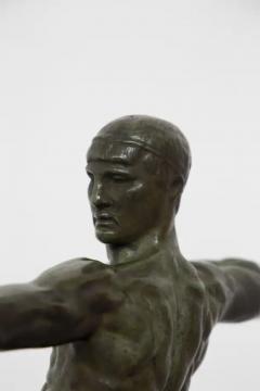 Victor Demanet Victor Demanet Sculpture the Archer in Bronze Signed 1925 - 3663792