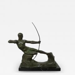 Victor Demanet Victor Demanet Sculpture the Archer in Bronze Signed 1925 - 3664818