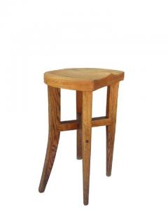 Victor DiNovi Five Victor DiNovi Oak Sculptural Stools USA 1970s - 580775