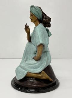 Victor Gutierrez Bronze Mujer Sentada Artist Proof Sculpture 1989 - 4712107