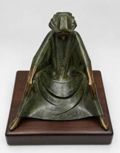Victor Gutierrez Limited Edition Bronze Seated Woman Sculpture Mexico 1981 - 4765304