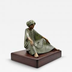 Victor Gutierrez Limited Edition Bronze Seated Woman Sculpture Mexico 1981 - 4767338