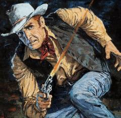 Victor Kalin Cowboy Hanging Killers Trail Paperback Illustration - 4578400