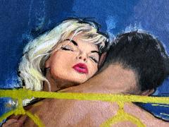 Victor Kalin Steamy Romance Lovers Embrace in Bed Mid Century Paperback - 4156543
