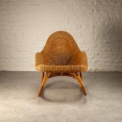 Victor Pierre Horta Wicker Art Nouveau Rocking Chair attr Victor Horta Belgium  - 2936973