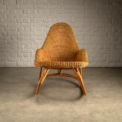 Victor Pierre Horta Wicker Art Nouveau Rocking Chair attr Victor Horta Belgium c 1905 - 4484557
