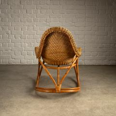 Victor Pierre Horta Wicker Art Nouveau Rocking Chair attr Victor Horta Belgium c 1905 - 4484561