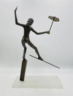 Victor Salmones Victor Salmones Bronze Sculpture Titled La Cuerda Floja Signed Number 6 10 - 4009618