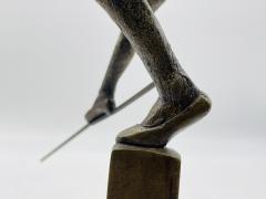 Victor Salmones Victor Salmones Bronze Sculpture Titled La Cuerda Floja Signed Number 6 10 - 4009625