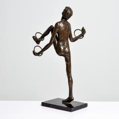 Victor Salmones Victor Salmones Nude Juggler Bronze Sculpture - 3215218