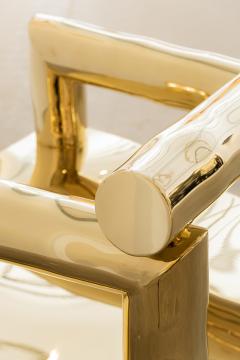 Victor Tison French Bespoke Brass Chair - 4235531