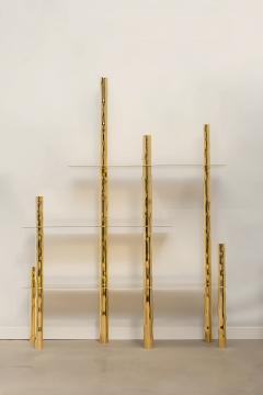 Victor Tison French Bespoke Brass Etagere - 4235516