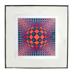 Victor Vasarely - Bold Geometric Print by Victor Vasarely