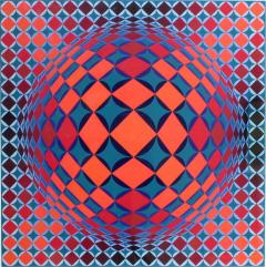 Victor Vasarely Bold Geometric Print by Victor Vasarely - 200576