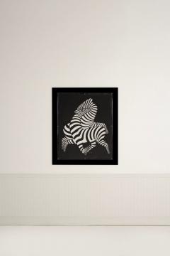Victor Vasarely Victor Vasarely Black Zebra Lithograph Relief Edition of 150 1989 - 4594738