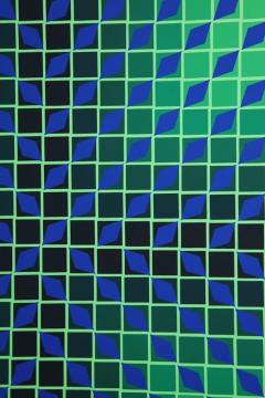 Victor Vasarely Victor Vasarely Op Art Framed Serigraph - 912393