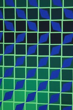 Victor Vasarely Victor Vasarely Op Art Framed Serigraph - 912394