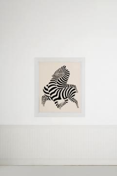 Victor Vasarely Victor Vasarely White Zebra Lithograph Relief Edition of 150 1989 - 4594721