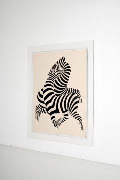 Victor Vasarely Victor Vasarely White Zebra Lithograph Relief Edition of 150 1989 - 4594722