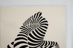 Victor Vasarely Victor Vasarely White Zebra Lithograph Relief Edition of 150 1989 - 4594723