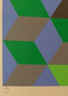 Victor Vasarely Viktor Vasarely signed and numbered silk screen print on paper France 1960s  - 2524117