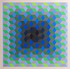 Victor Vasarely Viktor Vasarely signed and numbered silk screen print on paper France 1960s  - 2530390