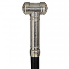 Victorian Antique Smoker s Cane Walking Stick with Money Matches Box - 4502270