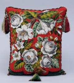 Victorian Beaded Cushion Circa 1860 - 261549