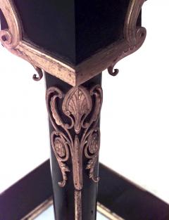 Victorian Black Lacquered Pedestal - 1437302