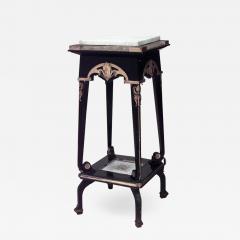 Victorian Black Lacquered Pedestal - 1439507