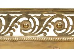 Victorian Brass Fire Fender - 4149832
