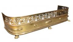 Victorian Brass Fire Fender - 4149833