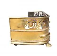 Victorian Brass Fire Fender - 4149834
