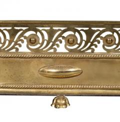 Victorian Brass Fire Fender - 4149835